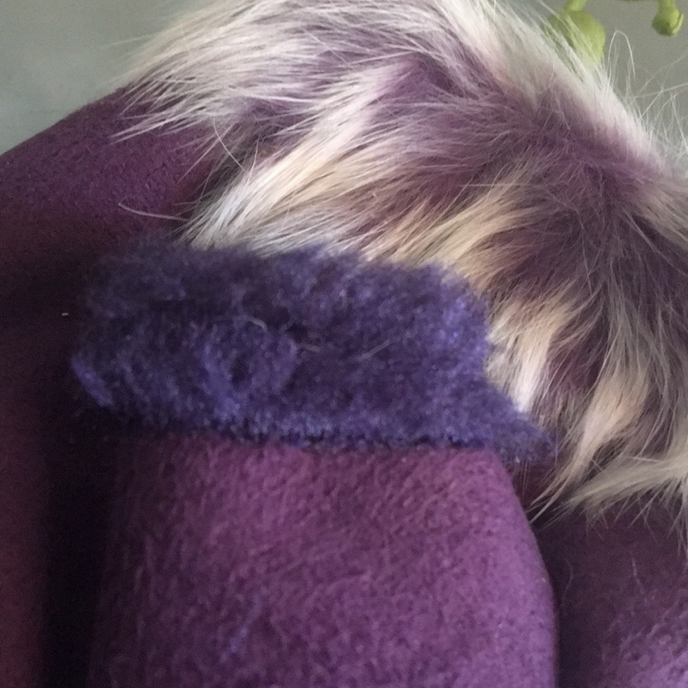 JUST IN fingerless gloves PURPLE - Picture 3 of 3